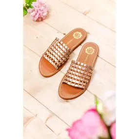 Gold Ayame Mules