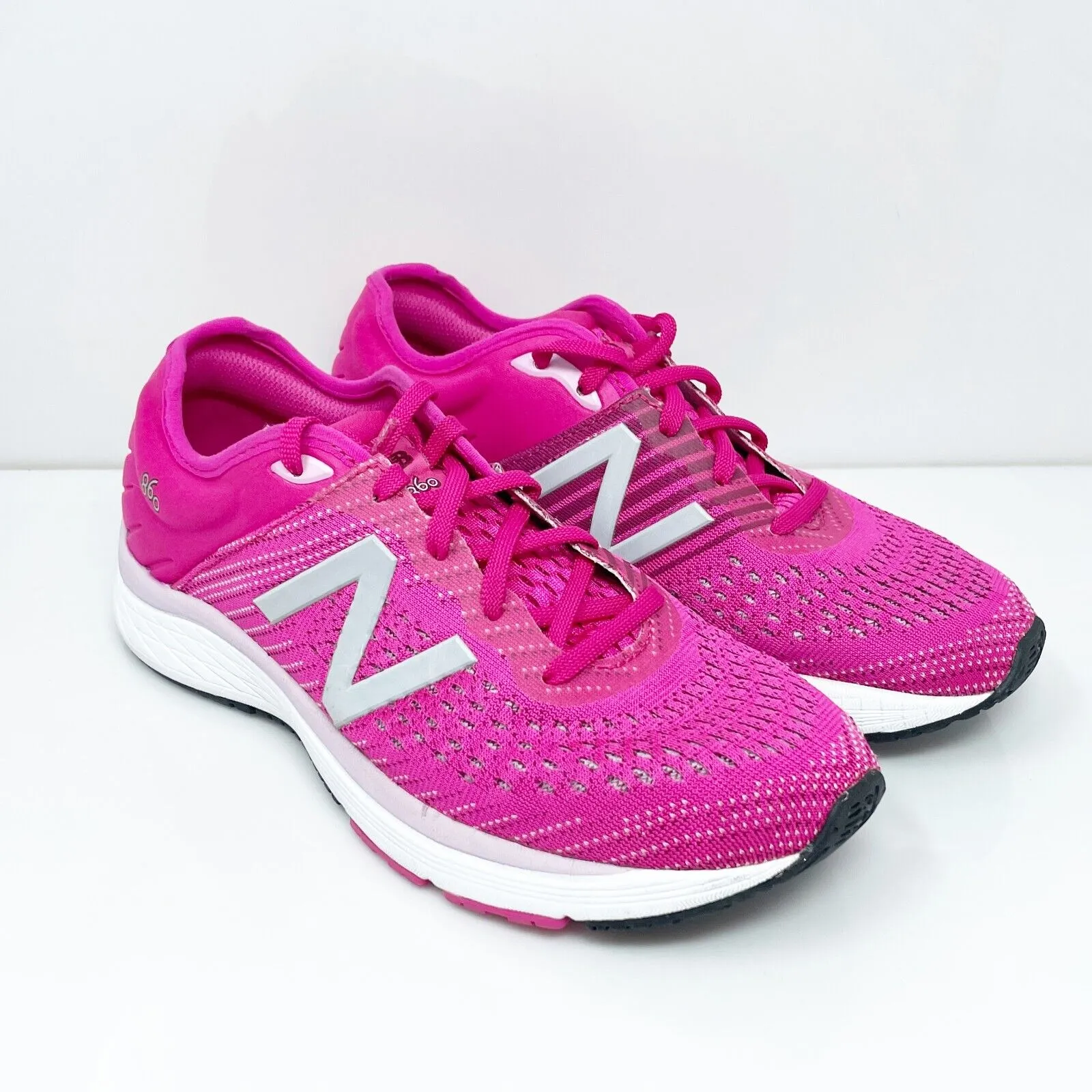 New Balance Girls 860 V10 YP860K10 Pink Running Shoes Sneakers Size 5 W