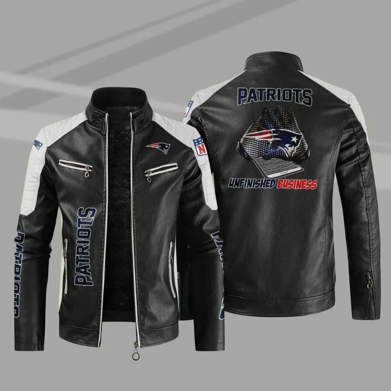 New England Patriots Leather Jacket - William Jacket