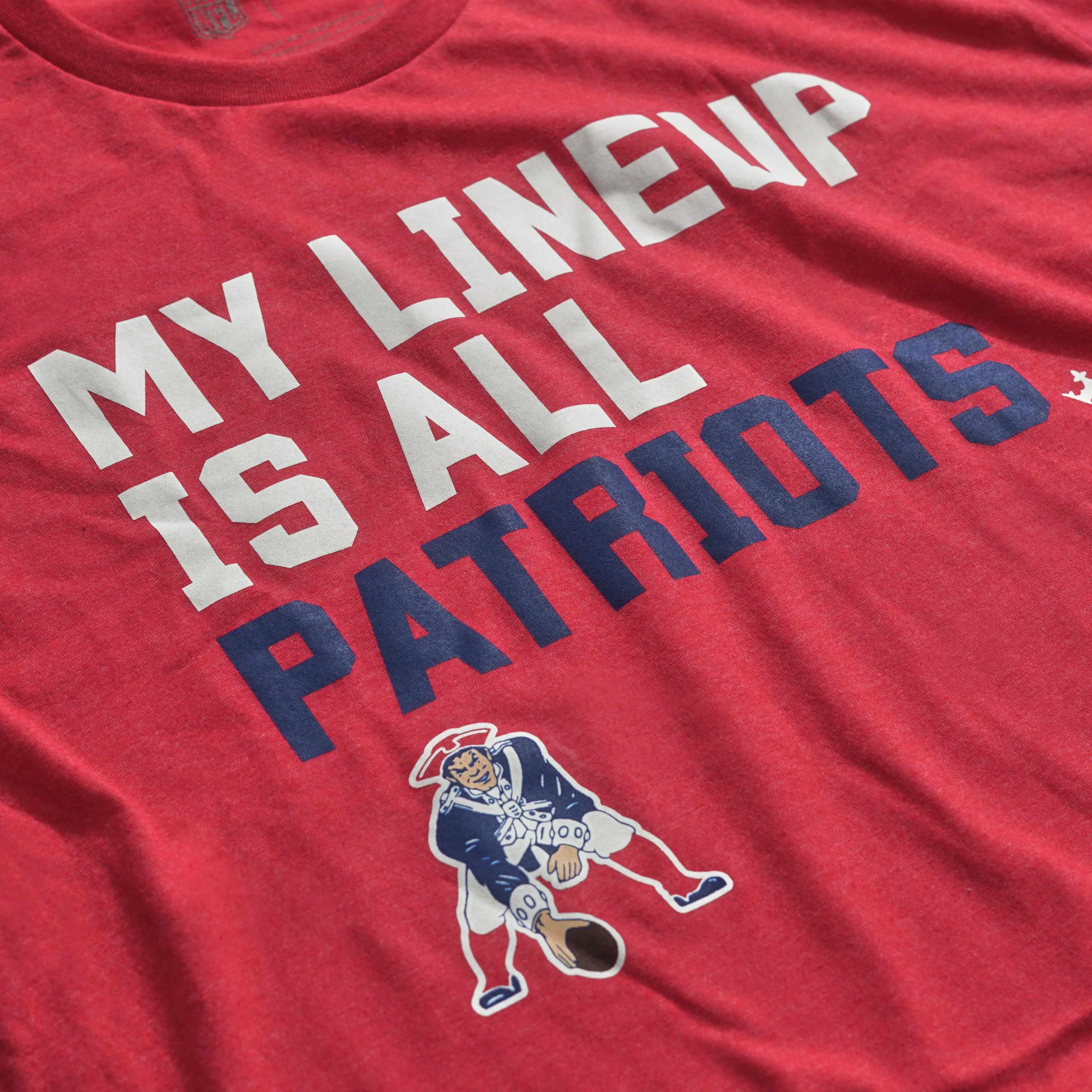 New England Patriots My Lineup Men's Short Sleeve T-Shirt