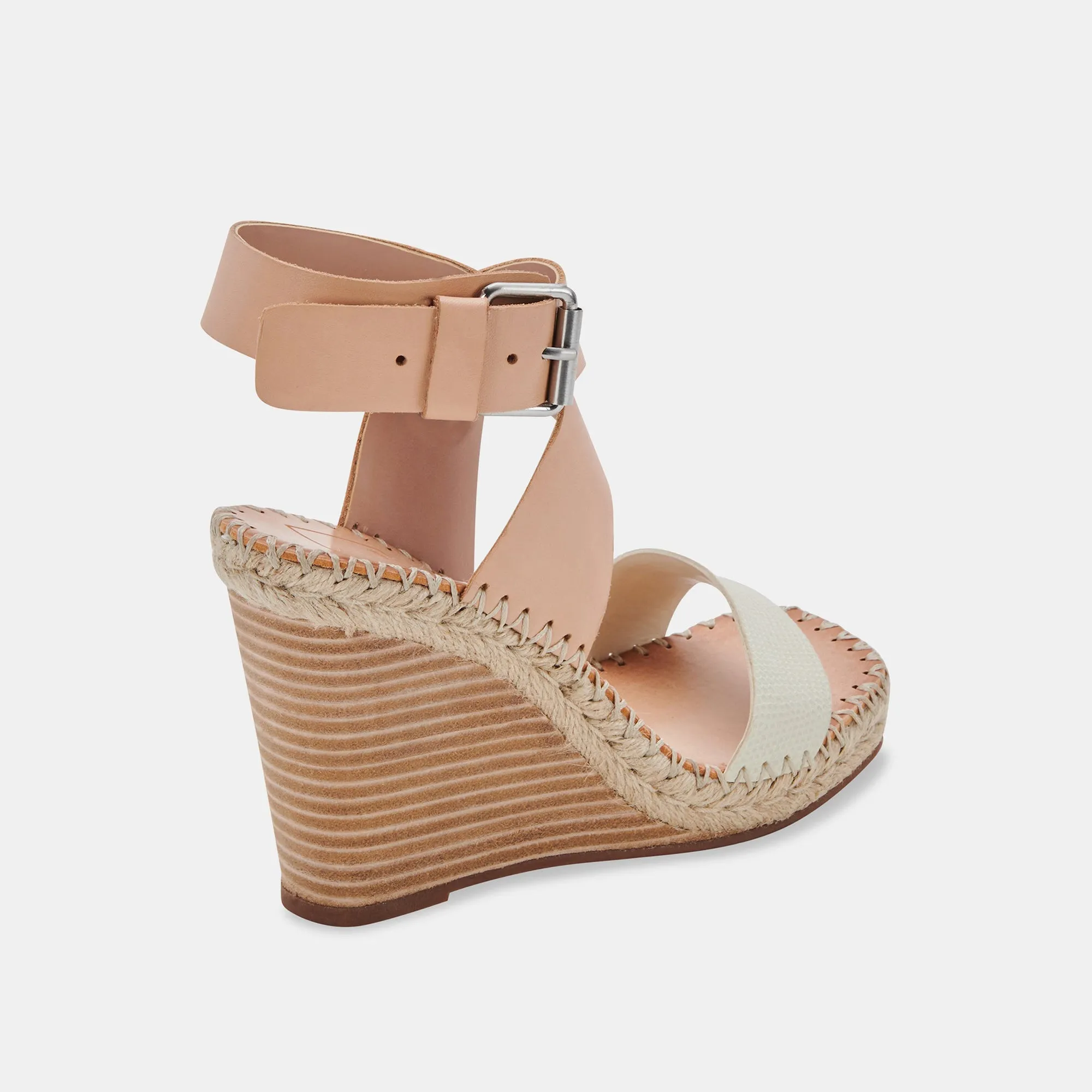 Natural Multi Leather Nezza Wedges