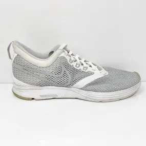 Nike Womens Zoom Strike AJ0188-100 Gray Running Shoes Sneakers Size 8.5