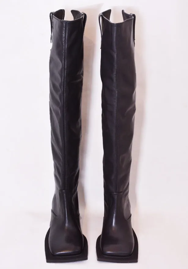 NINAMOUNAH HOWLING KNEE-HIGH LEATHER BOOTS