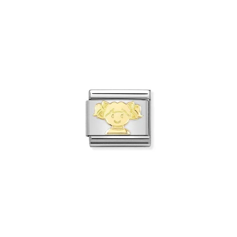 Nomination Composable Link Girl, 18K Gold