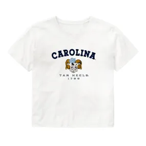 North Carolina Tar Heels Vintage Embroidered Crop Top