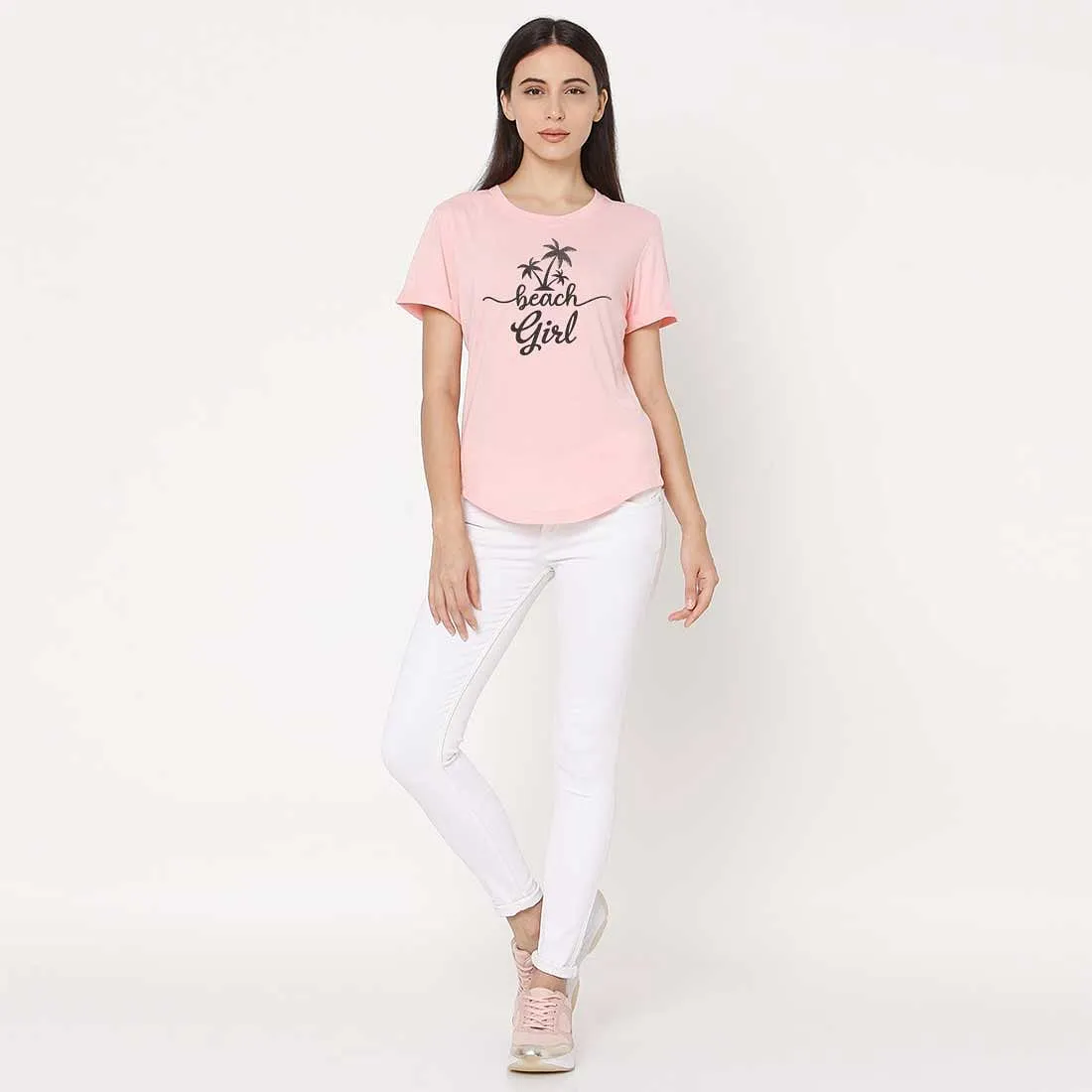 Outing T Shirts For Women Hometown City Tees - Beach Girl