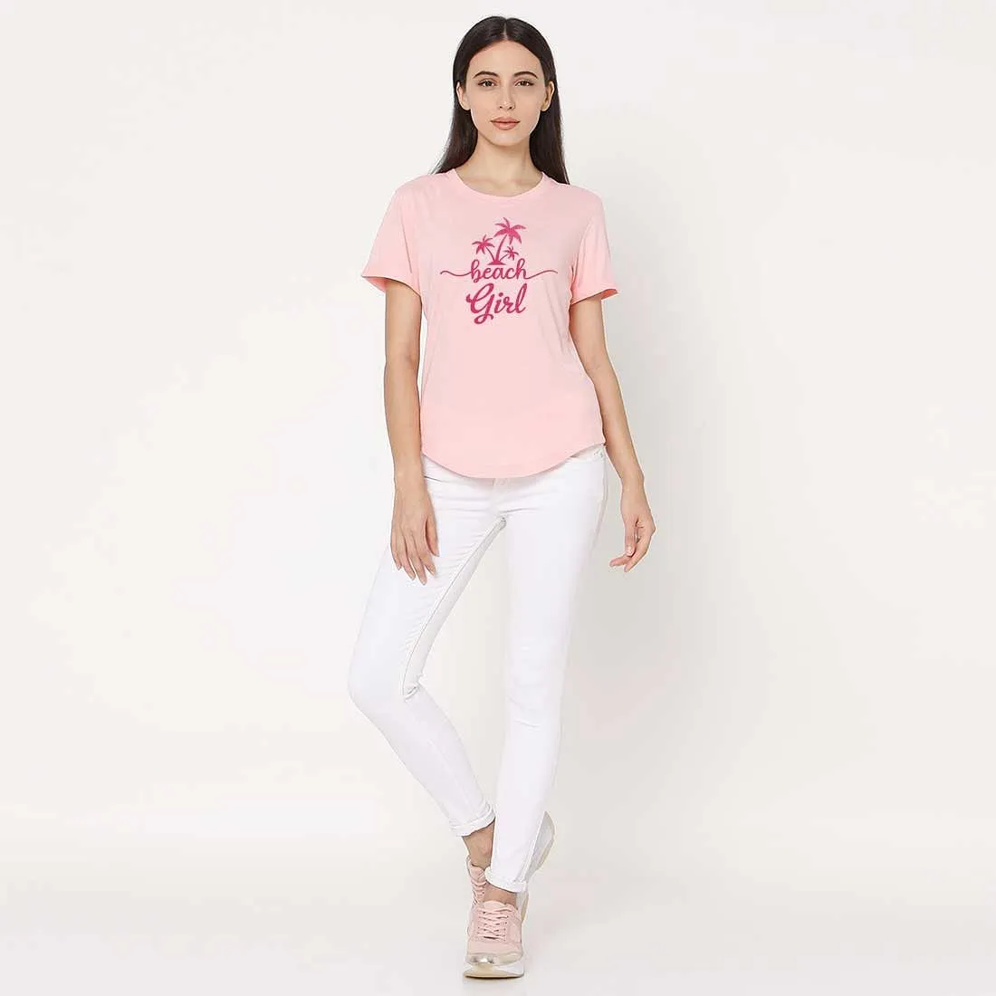 Outing T Shirts For Women Hometown City Tees - Beach Girl