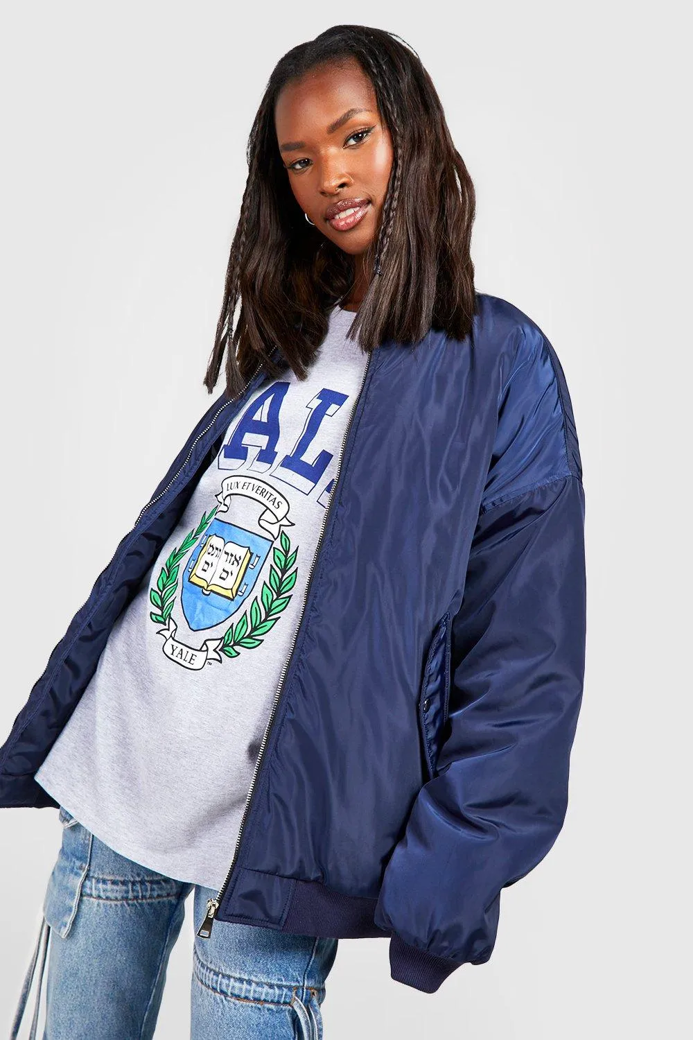 Oversized Bomber Jacket