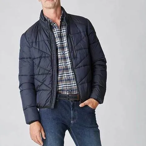 Padded Technical Jacket Navy