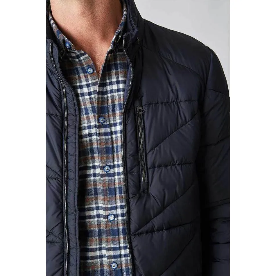 Padded Technical Jacket Navy