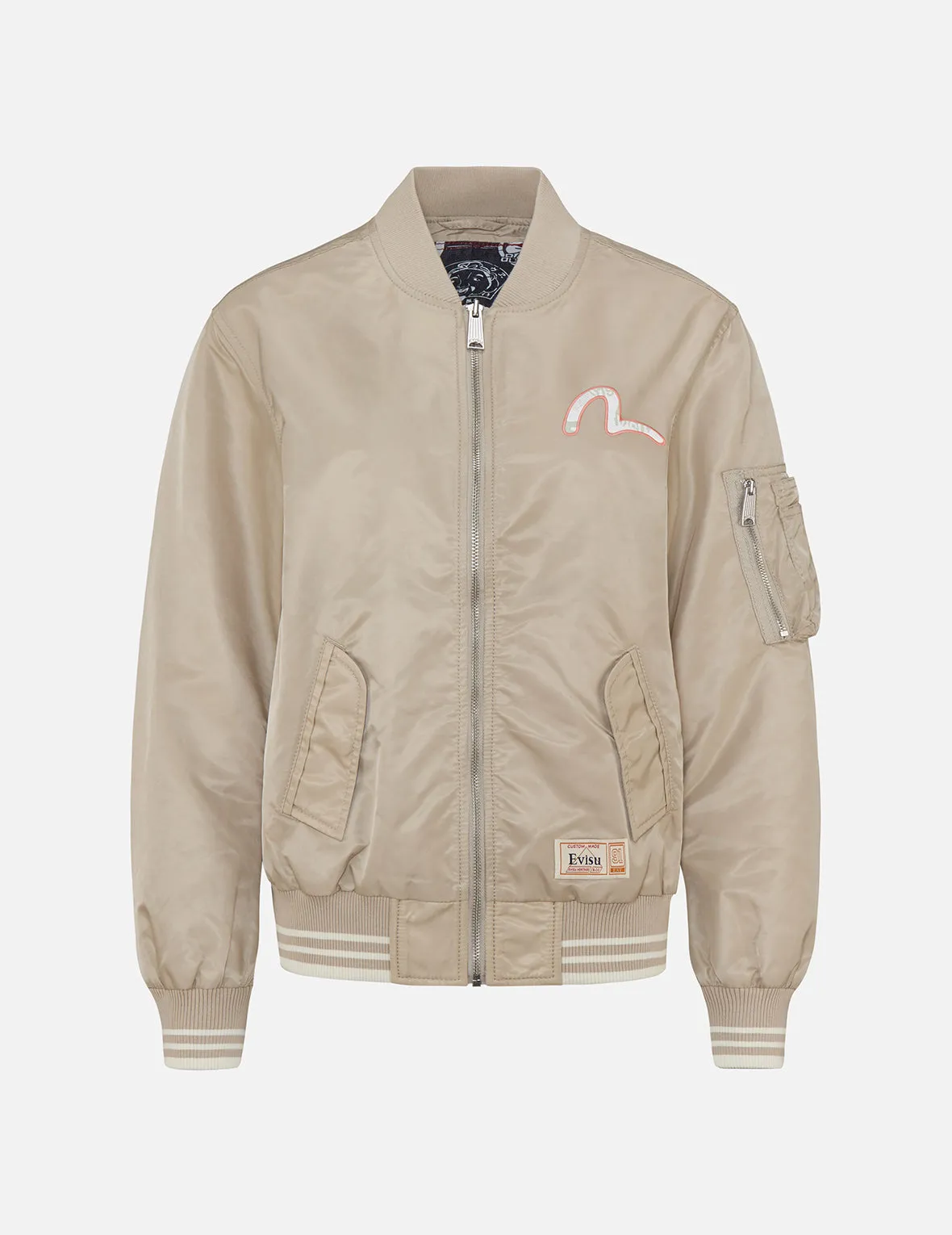 Patched Seagull and Godhead Bomber Jacket