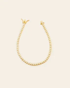 Petite Bezel Set Tennis Bracelet - Gold Vermeil