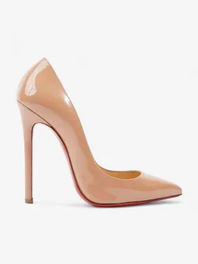 Pigalle Heels 120 Nude Patent Leather EU 38 UK 5