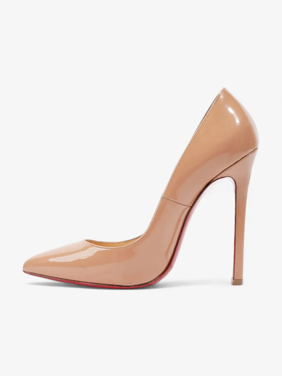 Pigalle Heels 120 Nude Patent Leather EU 38 UK 5