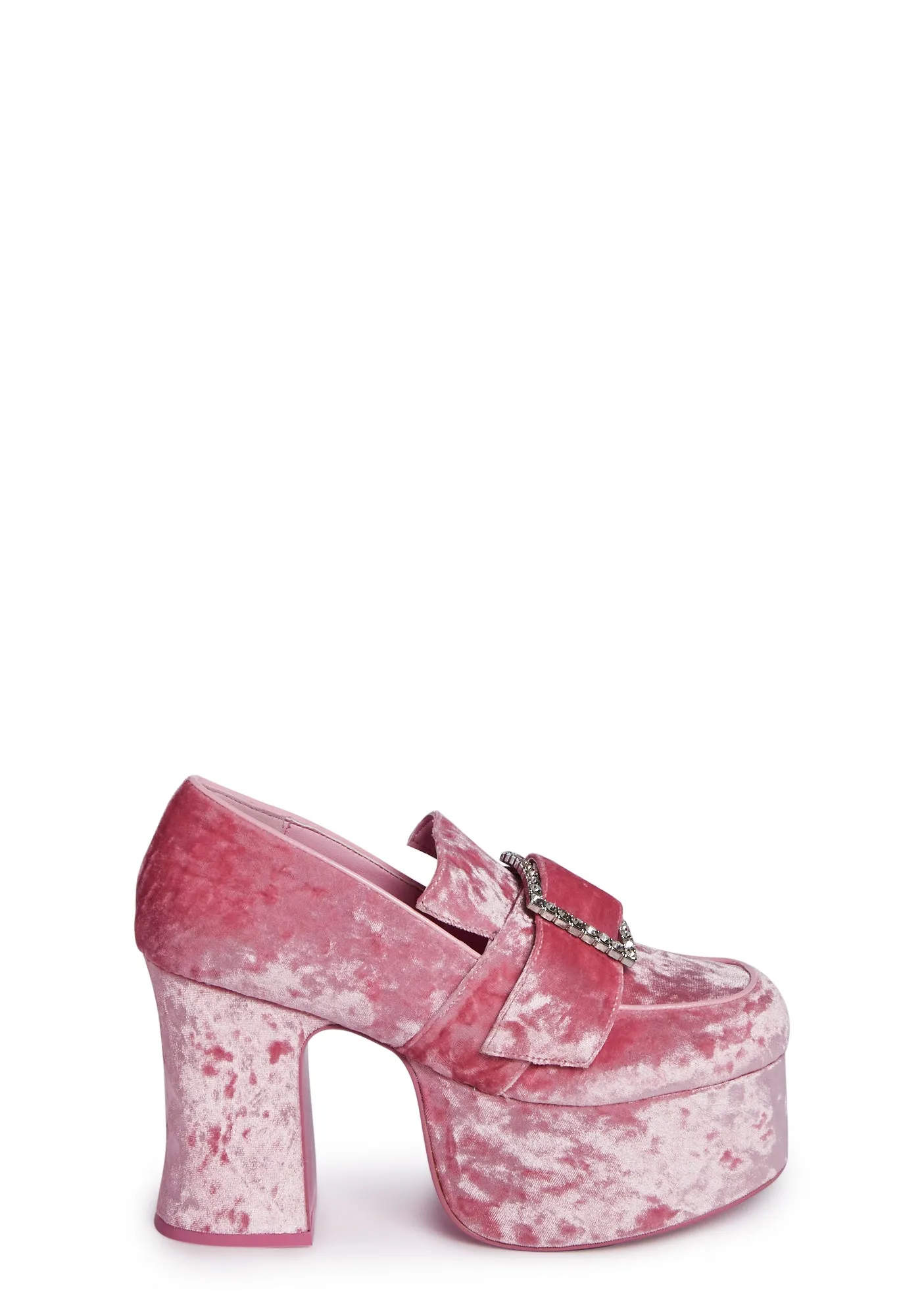 Pink Qrystal Oxford Platforms