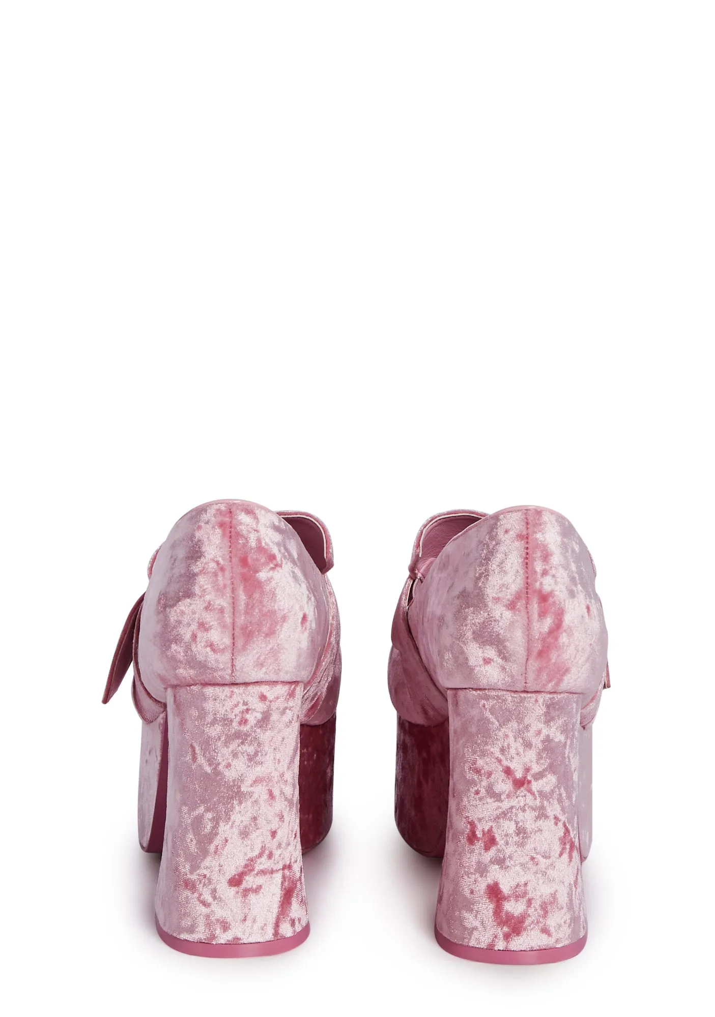 Pink Qrystal Oxford Platforms