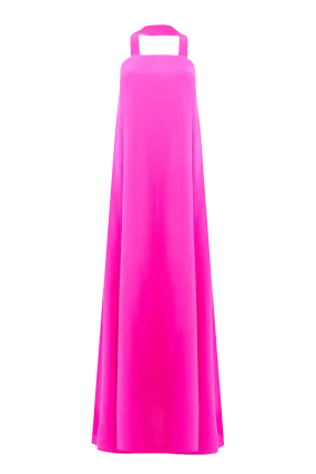 Pink Strapless Maxi Dress by Amy Crepe