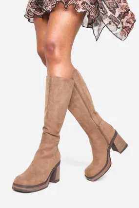 Platform Knee High Boots