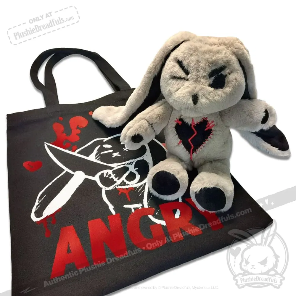 Angry Rabbit Plush Stuffed Animal - Plushie Dreadfuls