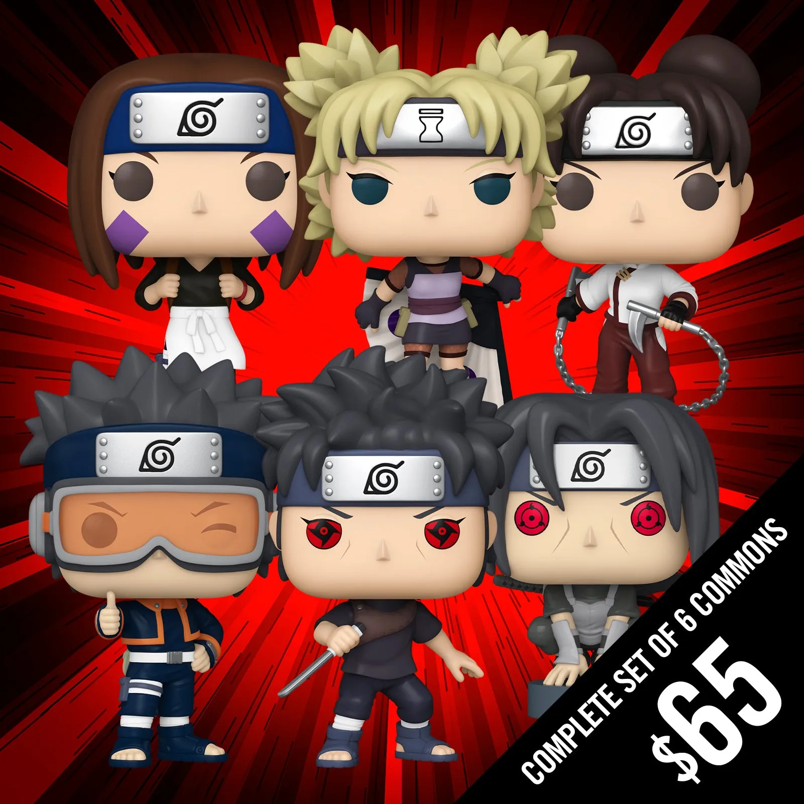 Pre-Order: Funko Pop! Naruto S13 (Set of 6 Commons)