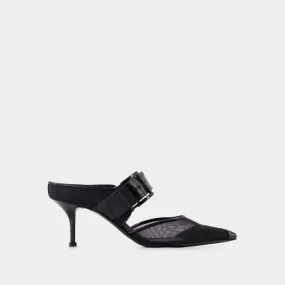 Punk Buckle Pumps - Alexander Mcqueen - Black - Leather