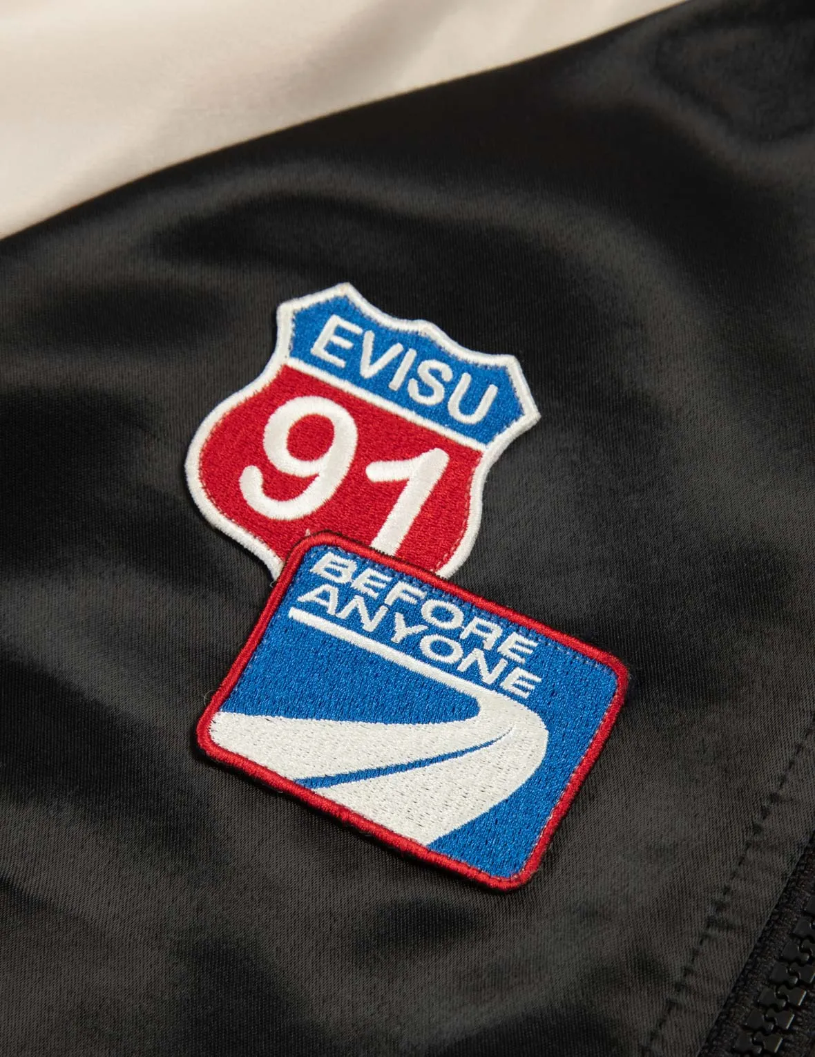 Racing Badge and Logo Appliqué Regular Fit Souvenir Jacket