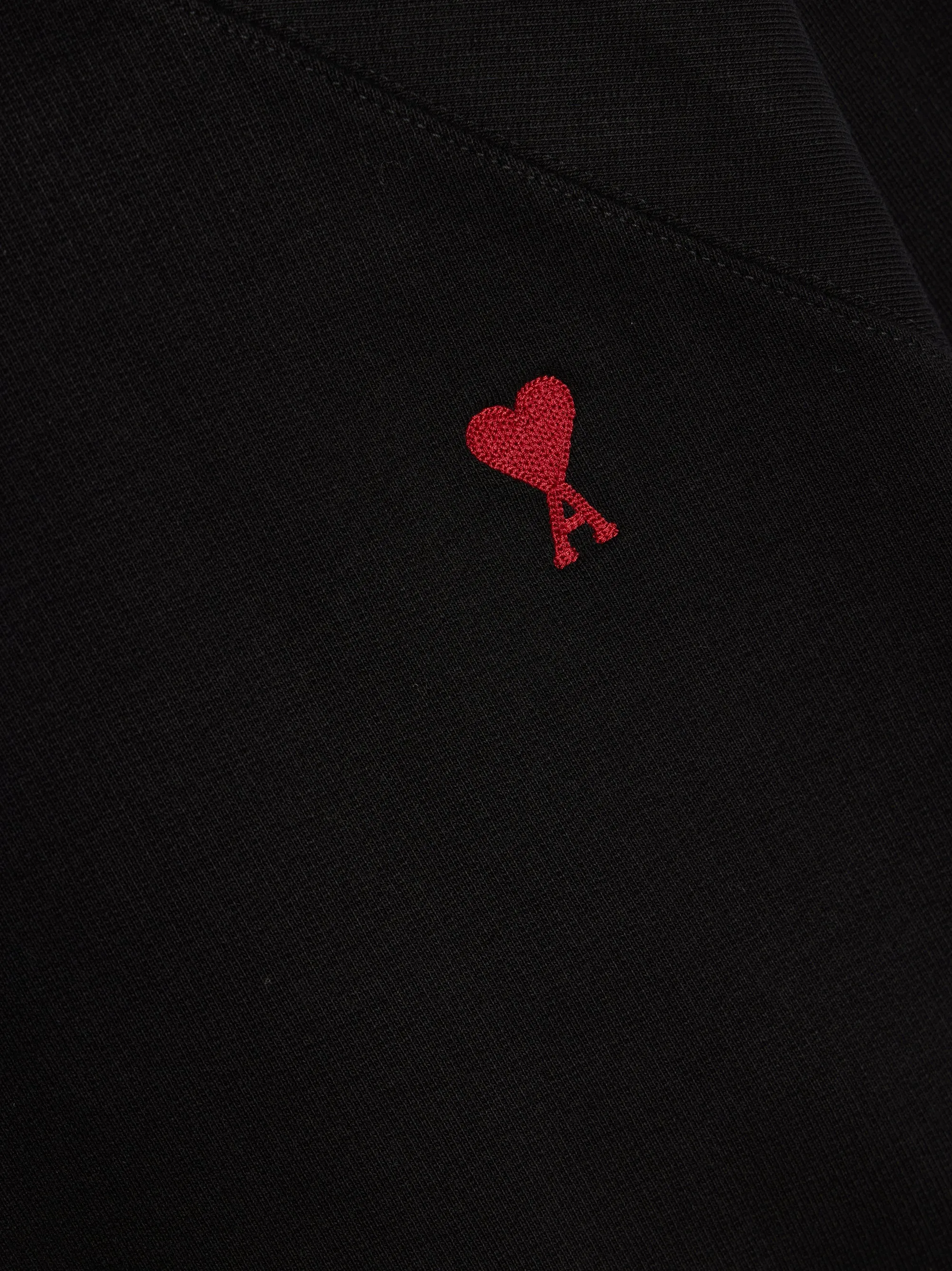 Black Sweatshirt with Red Ami De Coeur Design