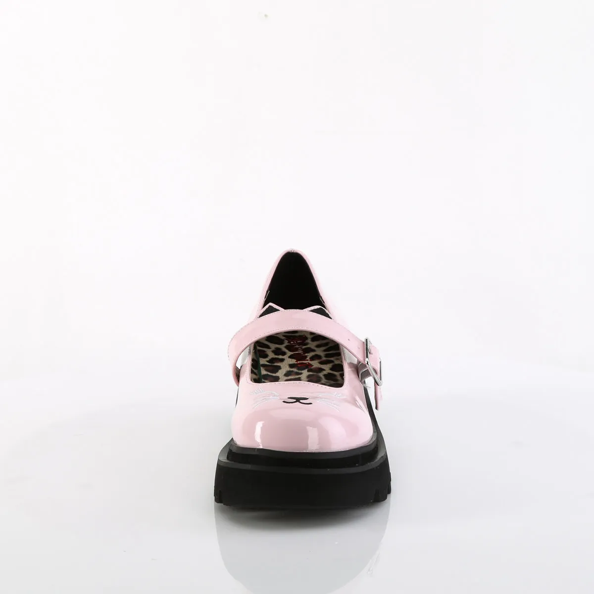 RENEGADE-56 Baby Pink Patent Platform Shoe with 2 Inch Heel Height