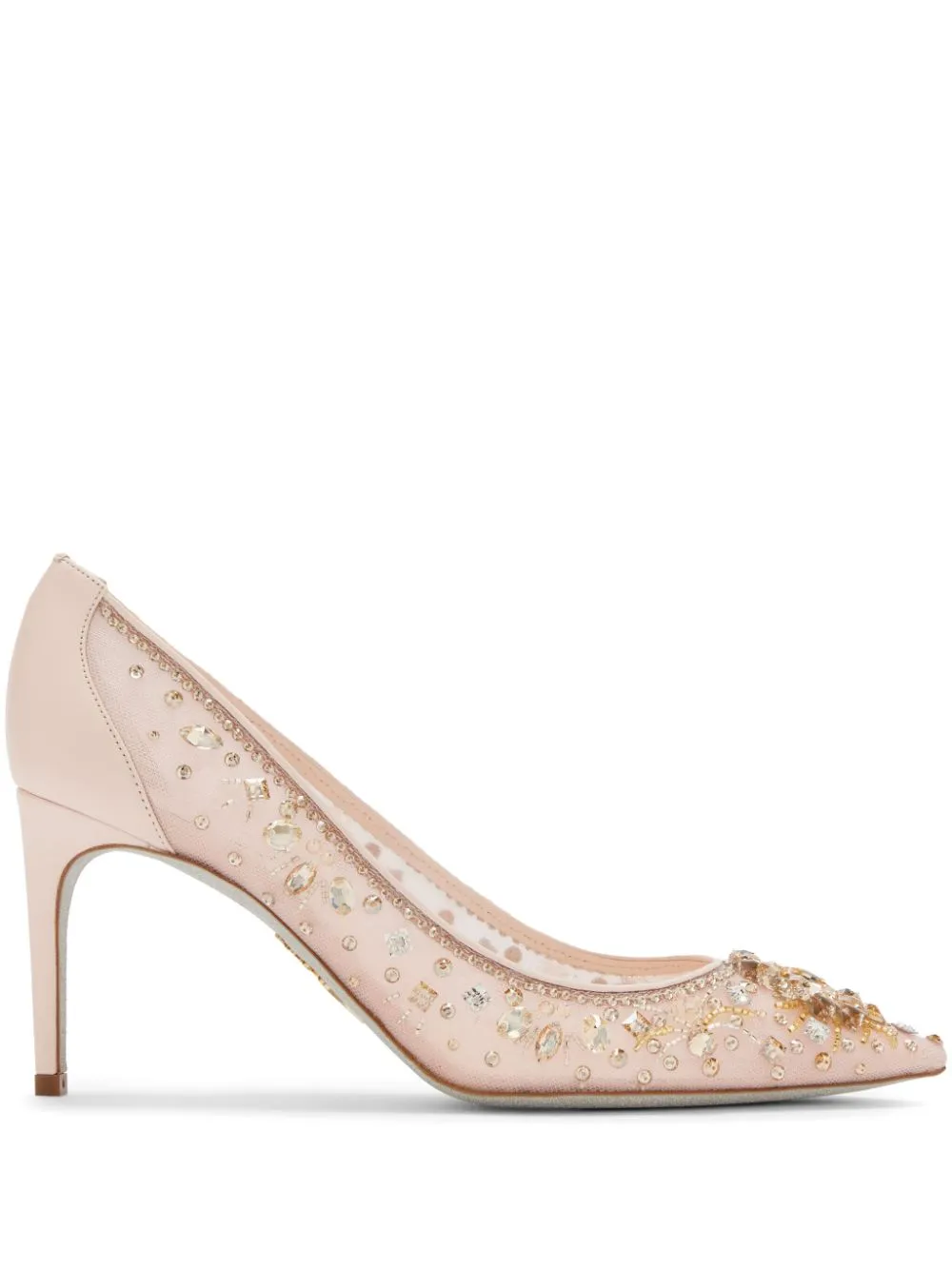 René Caovilla 80mm Cinderella pumps - Neutrals