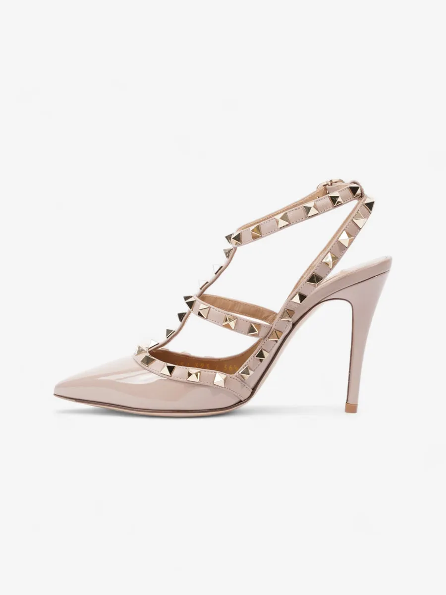 Rockstud Heels 80mm Nude Patent Leather EU 36.5 UK 3.5