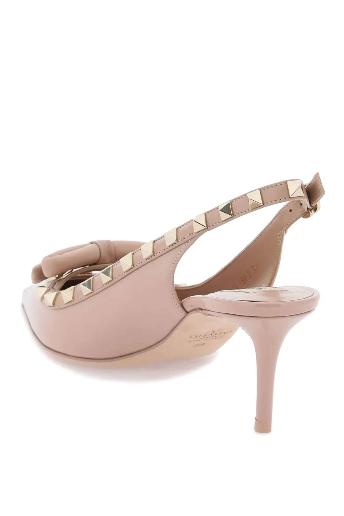 rockstud slingback pumps 5W2S0IB8TZE ROSE CANNELLE