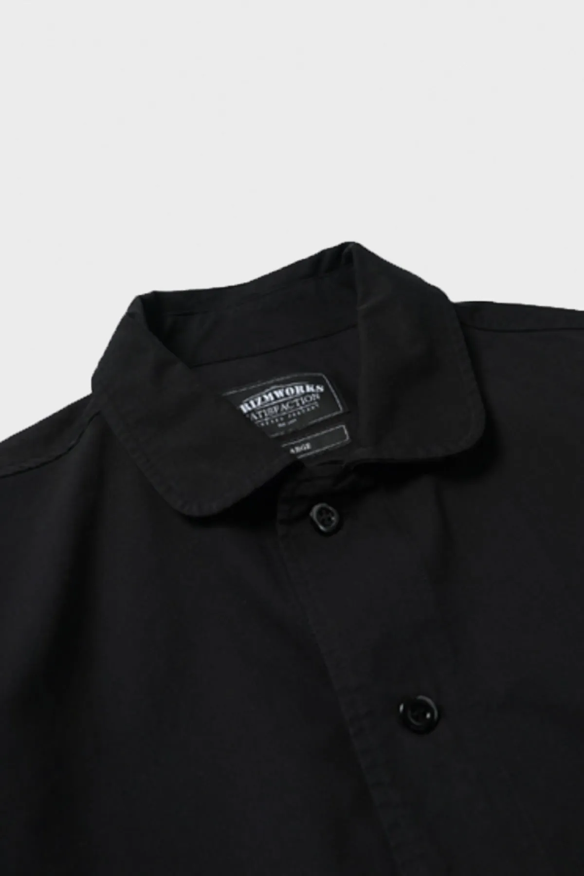 Round Patch Coverall Jacket - Black