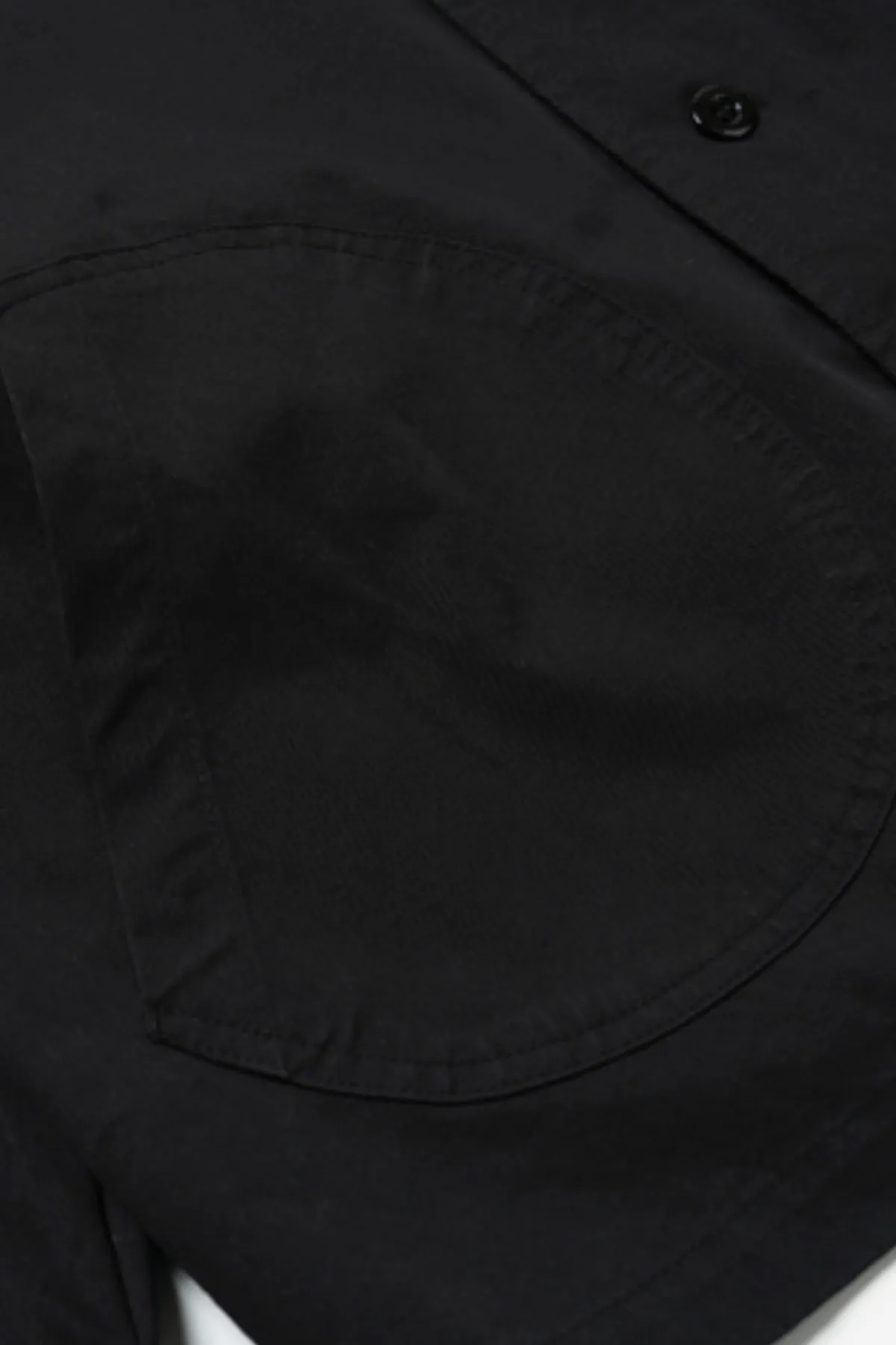 Round Patch Coverall Jacket - Black