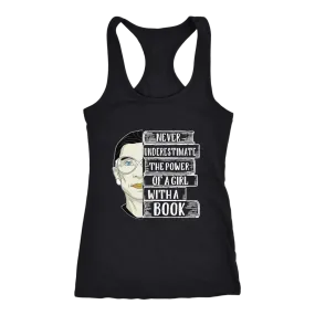 Ruth Bader  A Girl With A Book Women's Tank Top