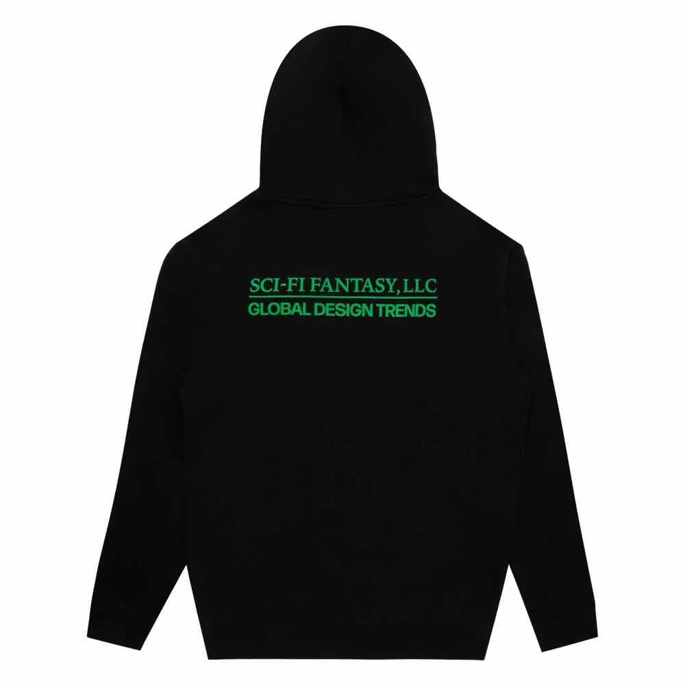 Sci Fi Design Trends Zip Up Hood Black