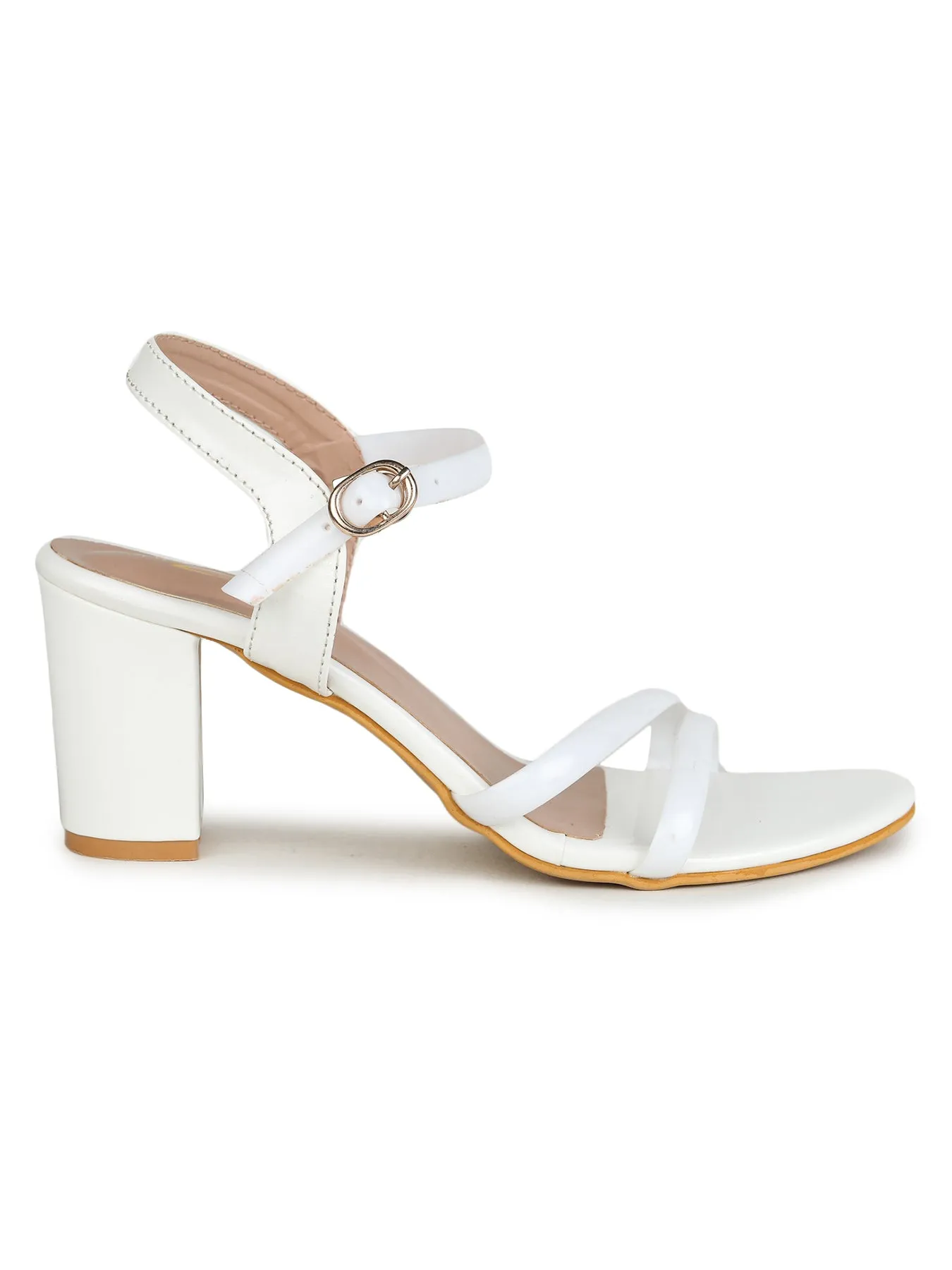 Shezone White Women Heels