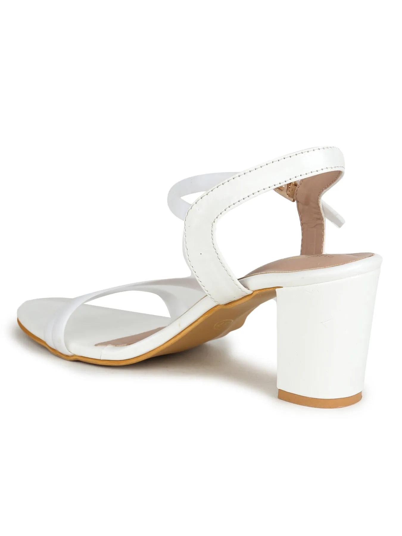 Shezone White Women Heels