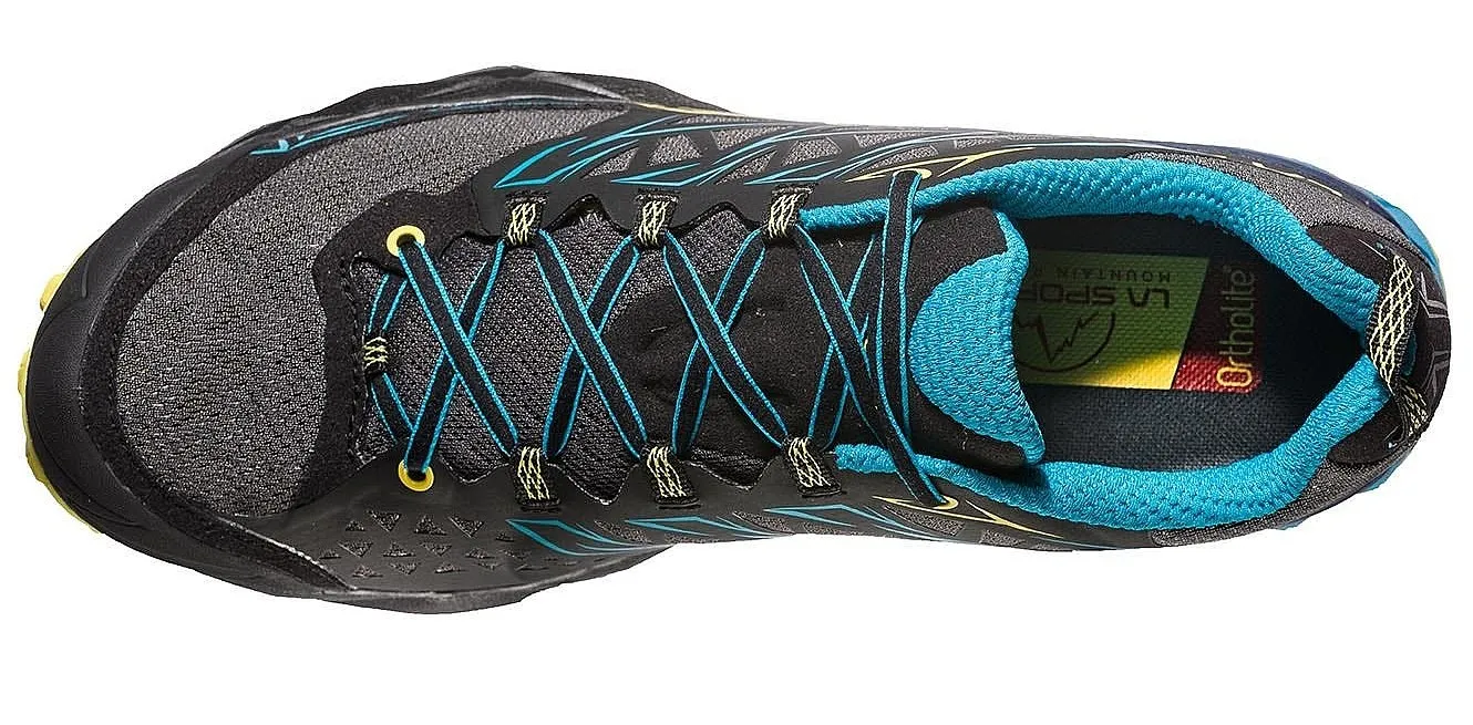 shoes La Sportiva Akyra - Carbon/Tropic Blue - men´s