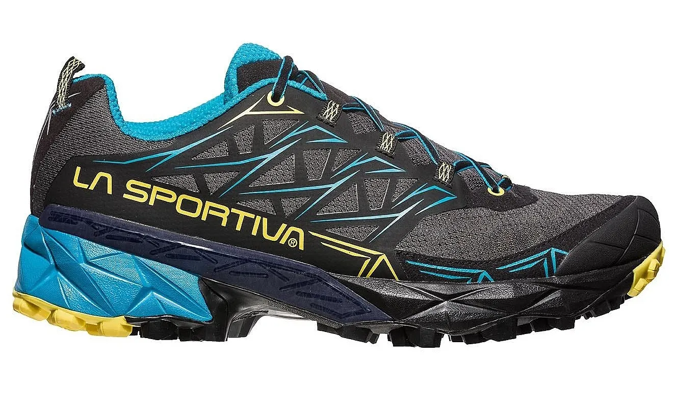 shoes La Sportiva Akyra - Carbon/Tropic Blue - men´s