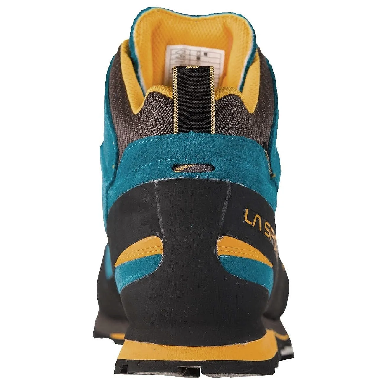 shoes La Sportiva Boulder X Mid GTX - Blue/Yellow - men´s