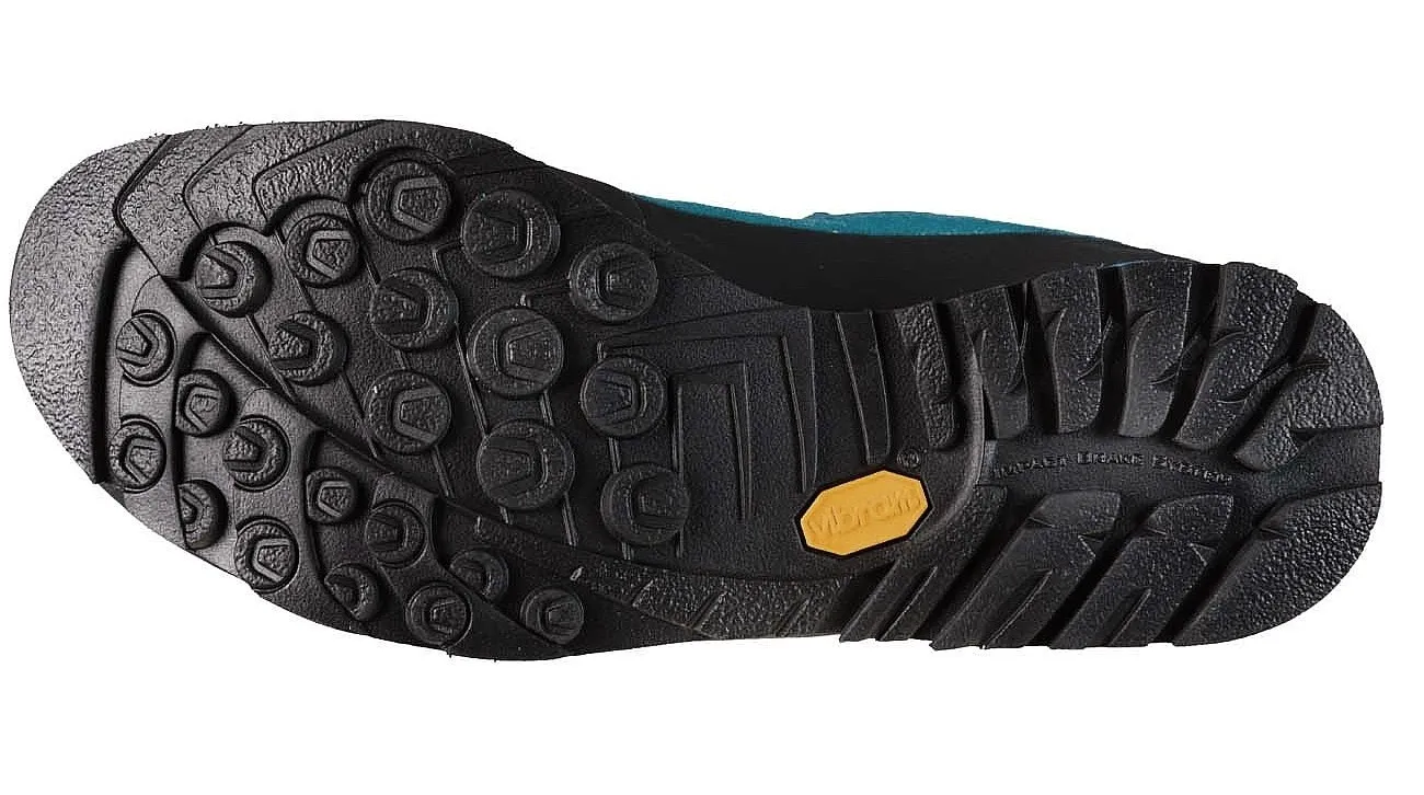 shoes La Sportiva Boulder X Mid GTX - Blue/Yellow - men´s