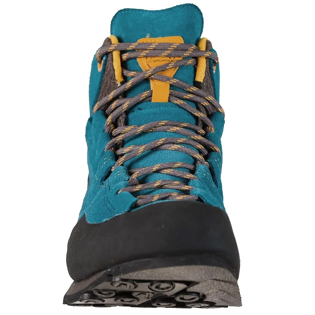 shoes La Sportiva Boulder X Mid GTX - Blue/Yellow - men´s