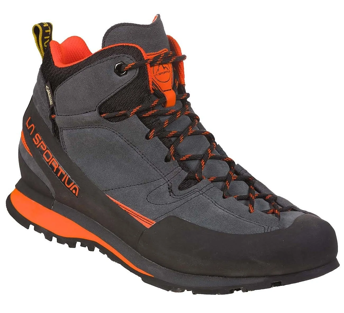 shoes La Sportiva Boulder X Mid GTX - Carbon/Flame - men´s