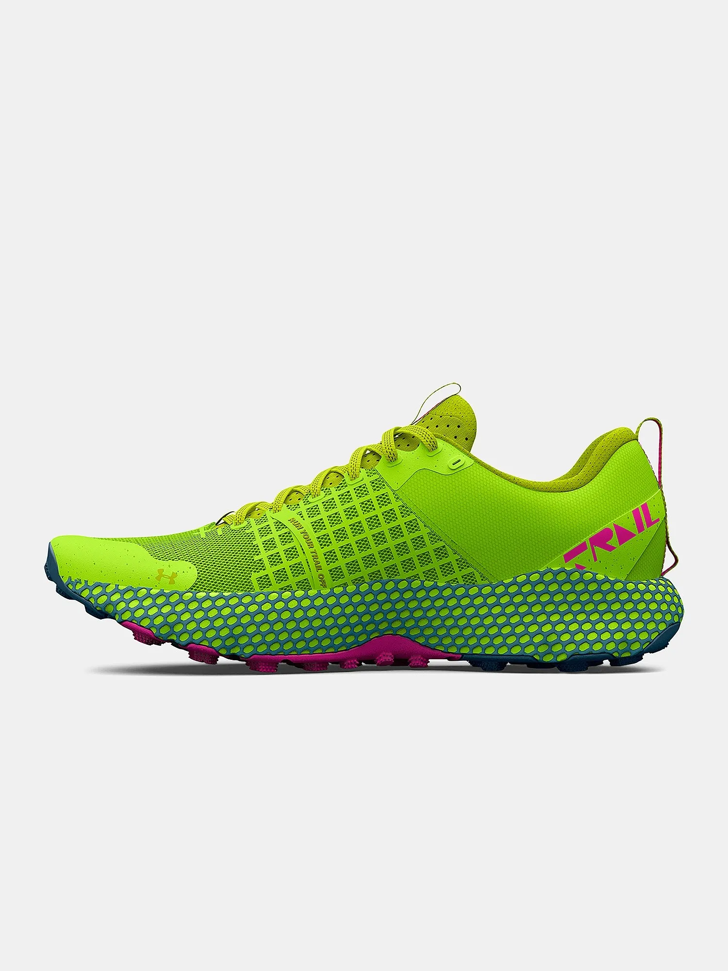 shoes Under Armour Hovr DS Ridge Trail - Lime Surge/Rebel Pink