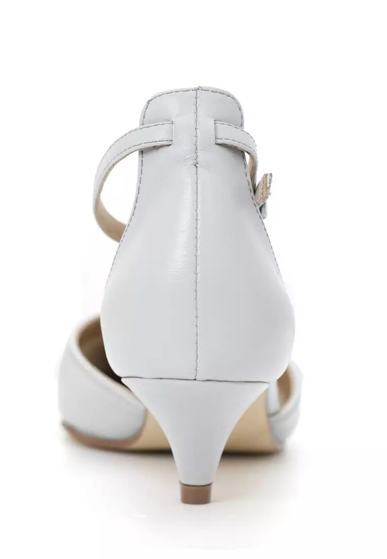 Shu Talk AMAZTEP Nappa Leather With Ankle Strap Heels