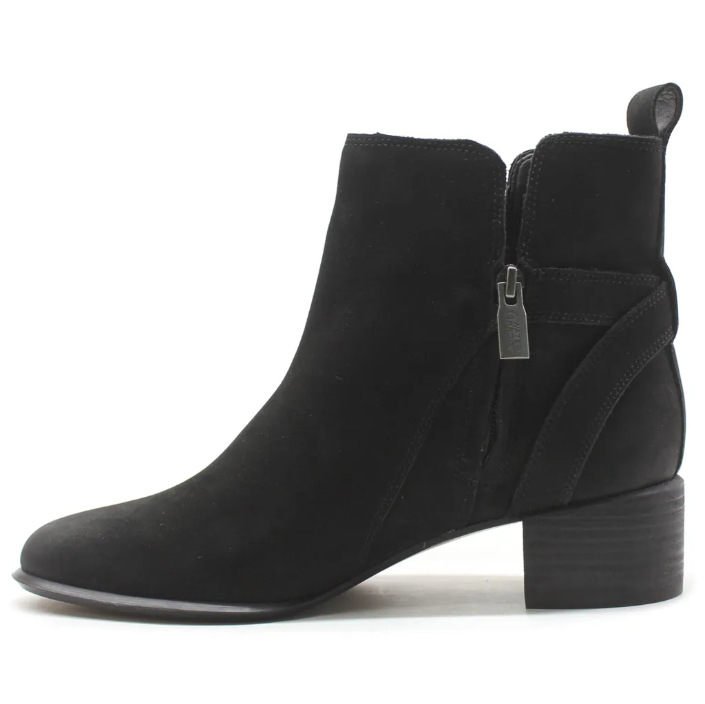 Sienna Leather Women's Heeled Ankle Boots