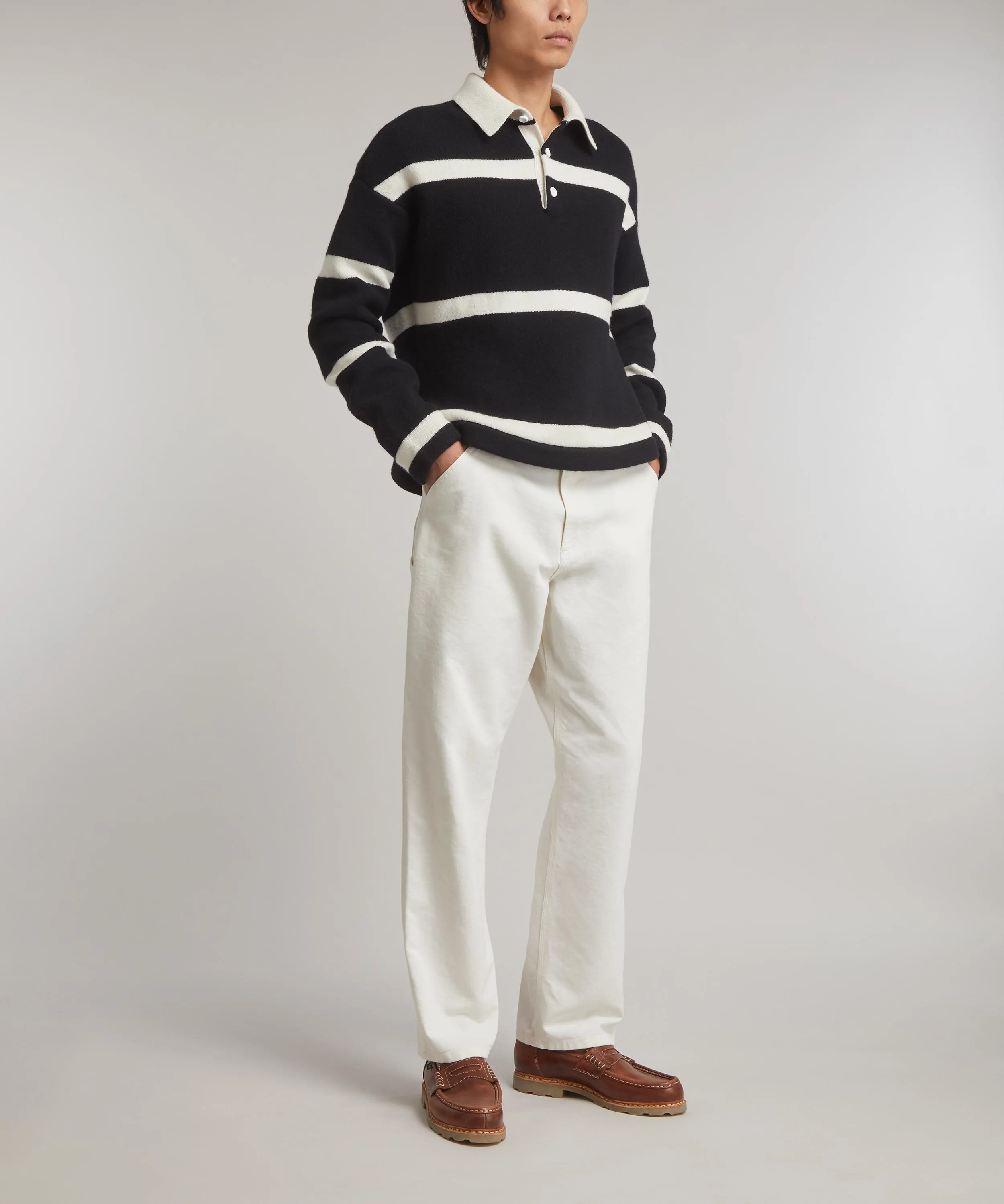 Single Knee Dearborn Canvas Trousers