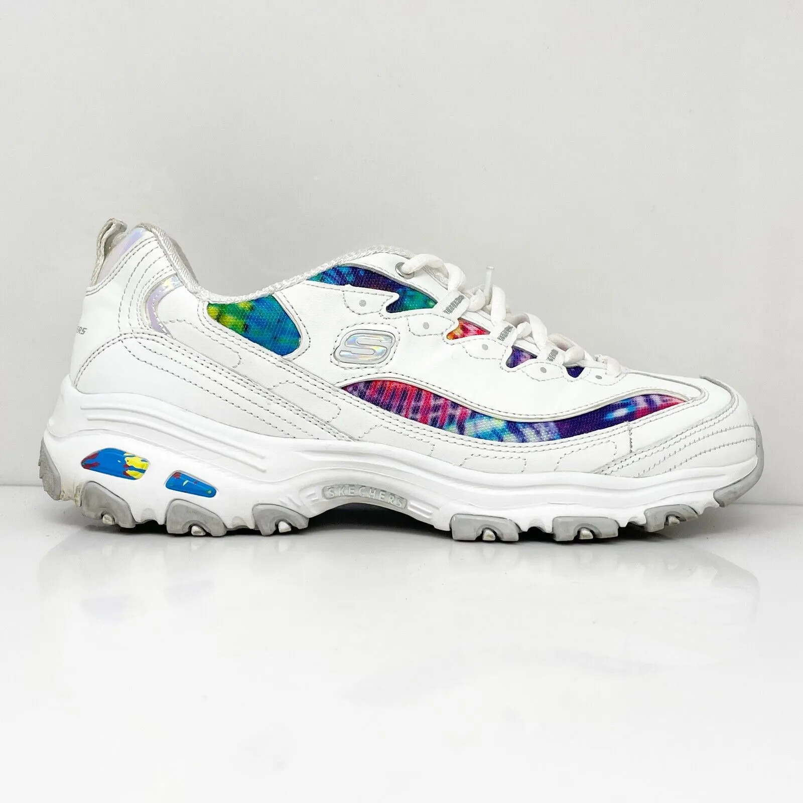 Skechers Womens D Lites Summer Fiesta 149015 White Casual Shoes Sneakers Size 11