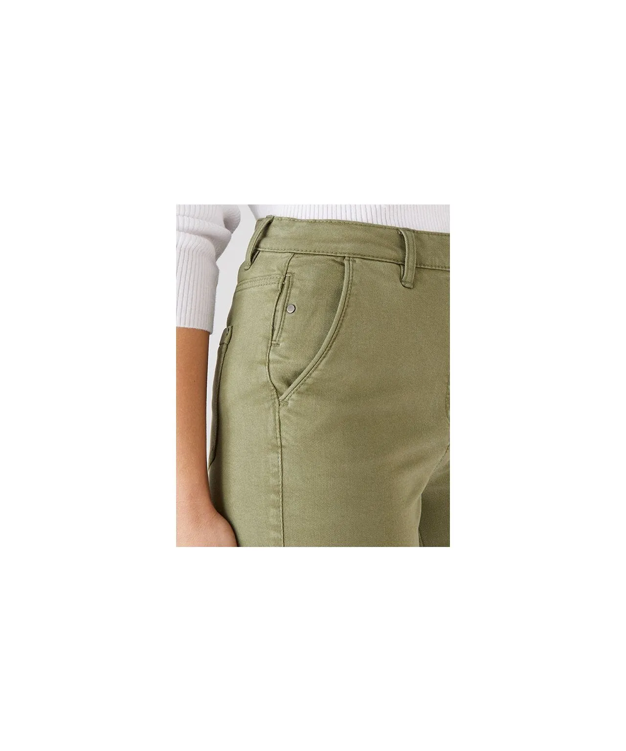 Slim Fitting Stretch Trousers