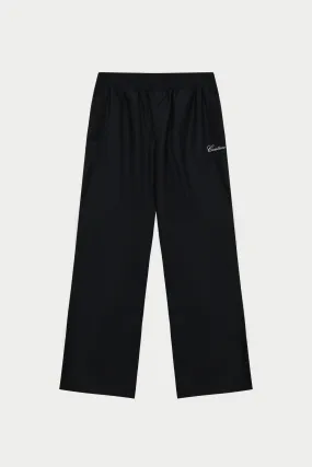 SMART PIPED TROUSERS - BLACK